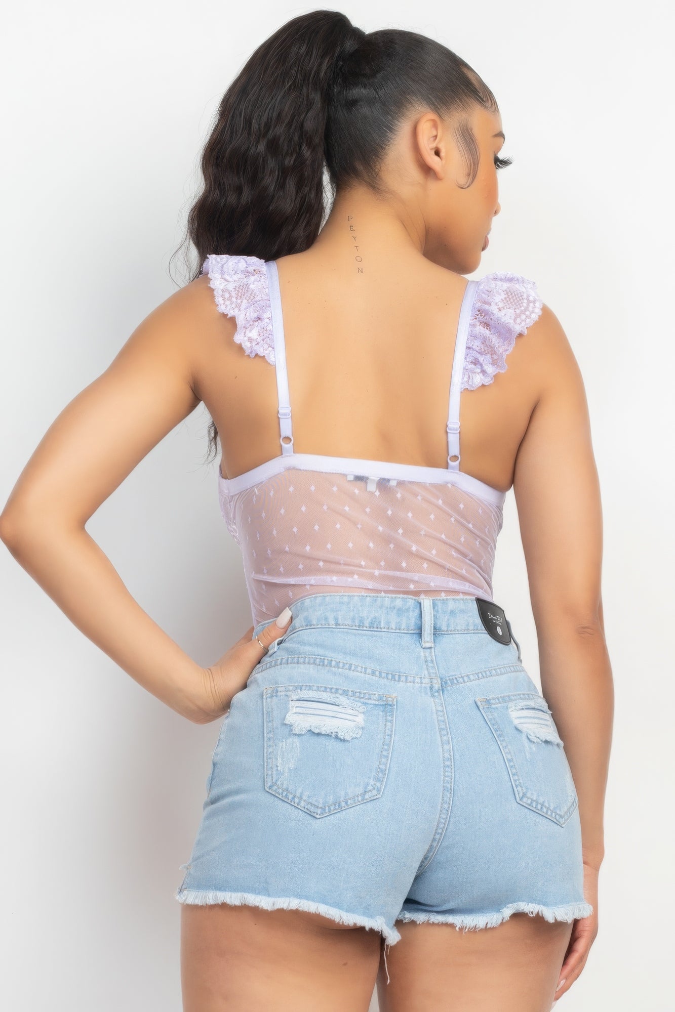 Sweetheart Cut-out Cami Ruffled Bodysuit-Product Type | Naughty Smile Fashion