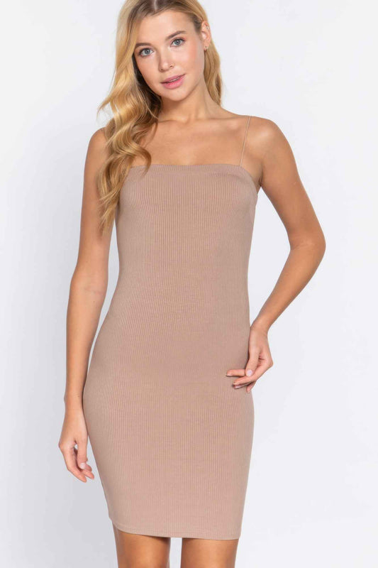 Sale - Cami Heavy Rib Mini Dress – On Sale Now