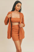 Cardigan Solid Color 3 Piece Set-Product Type | Naughty Smile Fashion