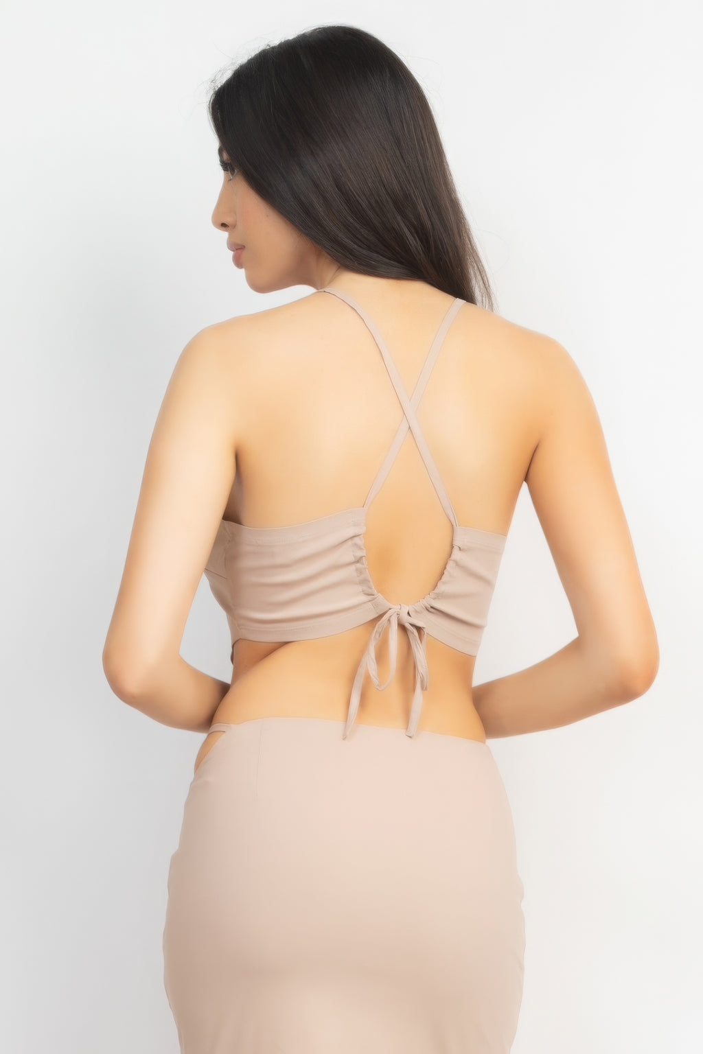 Asymmetrical Cross Back Top & Skirts Set-Product Type | Naughty Smile Fashion