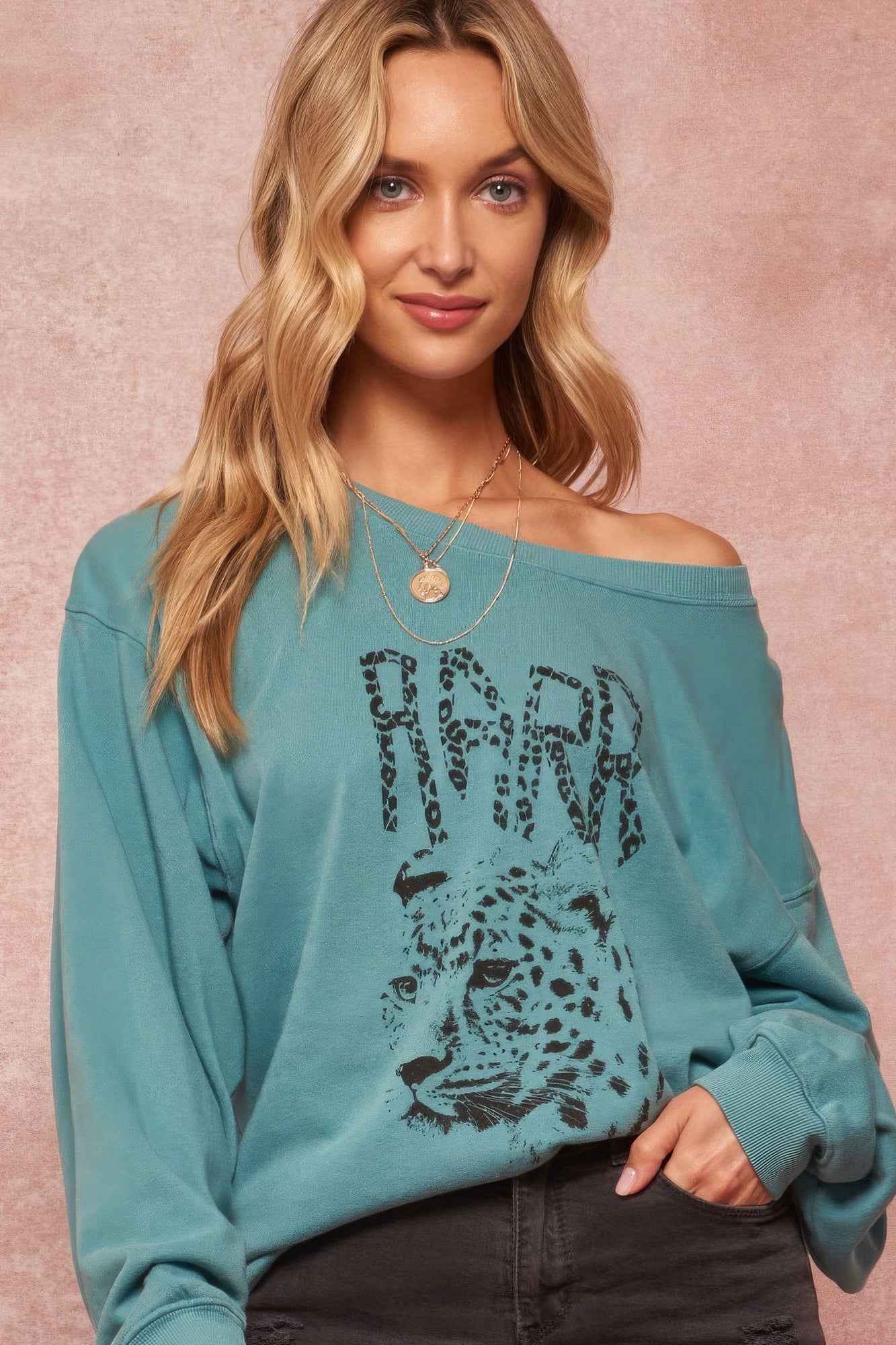 Sale - A Garment Dyed French Terry Graphic Sweatshirt – On Sale Now