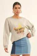 Vintage-style, Multicolor Star French Terry Knit Graphic Sweatshirt-Product Type | Naughty Smile Fashion