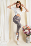 Camouflage Printed Rayon Spandex Leggings