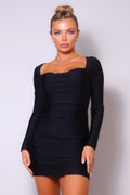Sweetheart Pleated Front Sexy Mini Dress-Product Type | Naughty Smile Fashion