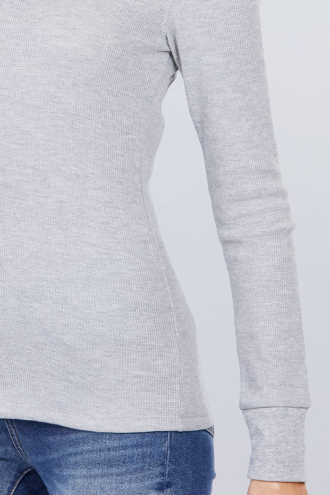 Long Slv V-neck Thermal Top-Product Type | Naughty Smile Fashion