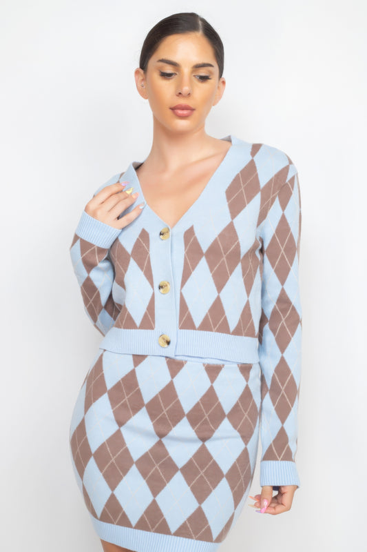 Sale - Diamond Button-front Cardigan Top – On Sale Now