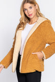 Hoodie Faux Fur Reversible Jacket