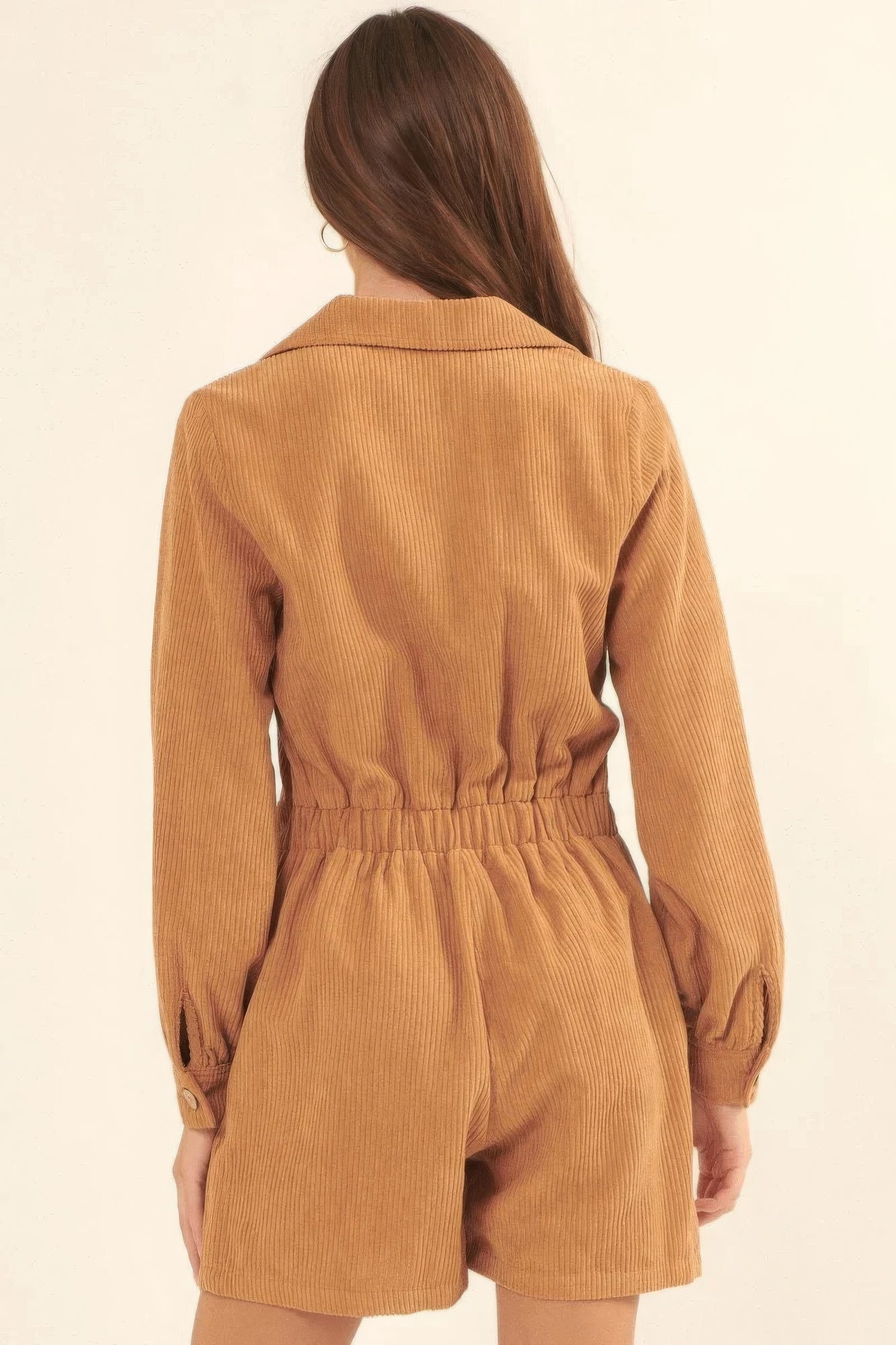 A Woven Corduroy Romper-Product Type | Naughty Smile Fashion