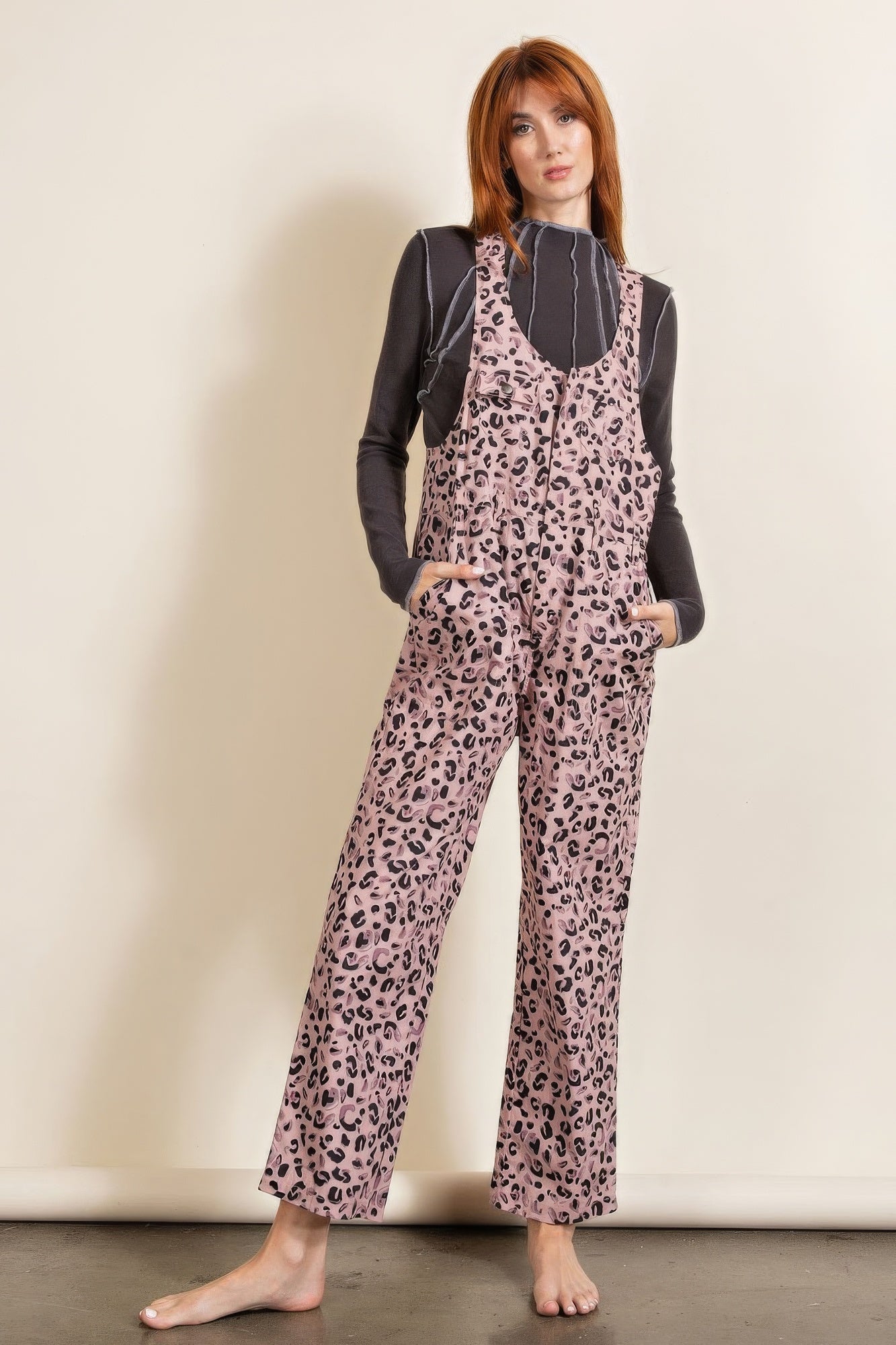 Animal/leopard Printed Jumpsuit-Product Type | Naughty Smile Fashion