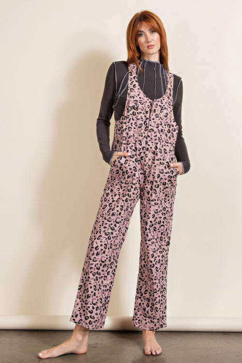 Animal/leopard Printed Jumpsuit-Product Type | Naughty Smile Fashion