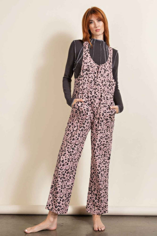 Animal/leopard Printed Jumpsuit – multicolor, fashion, women style