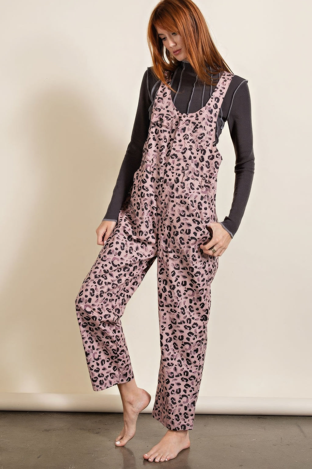 Animal/leopard Printed Jumpsuit-Product Type | Naughty Smile Fashion