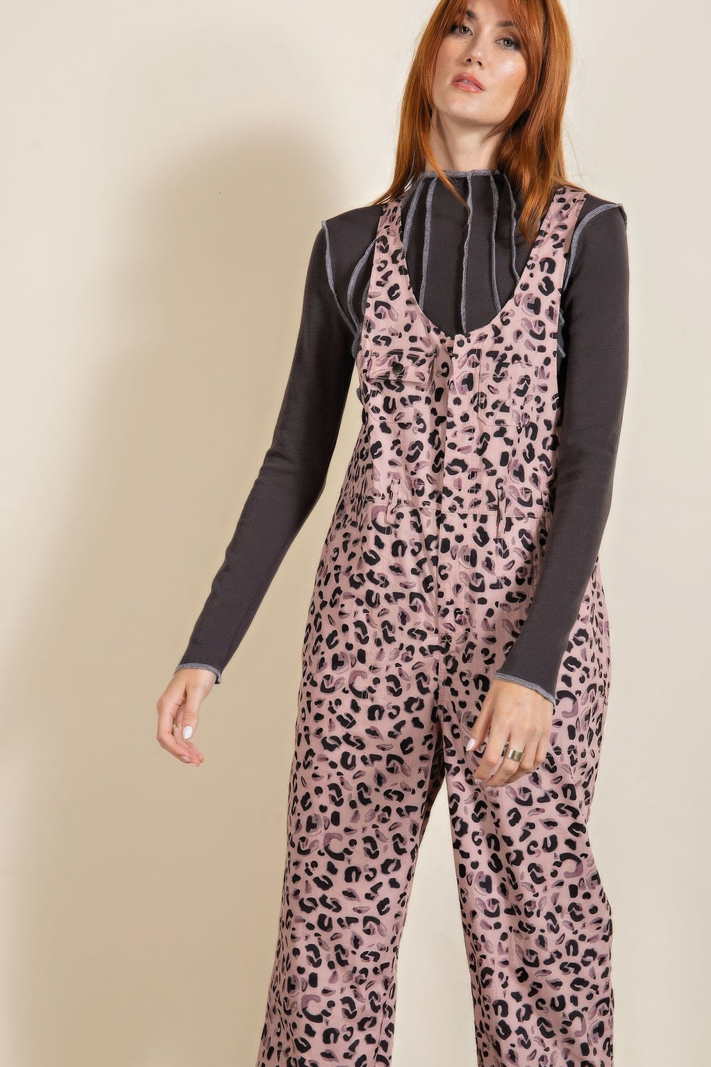 Animal/leopard Printed Jumpsuit-Product Type | Naughty Smile Fashion