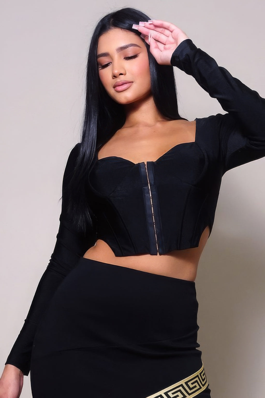 Long Sleeve Corset Top-Product Type | Naughty Smile Fashion