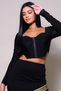 Long Sleeve Corset Top-Product Type | Naughty Smile Fashion