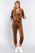 Faux Fur Jacket & Jogger Pants Set-Product Type | Naughty Smile Fashion