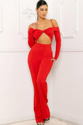 Open Shoulder Cutout Detail Jumpsuit-Product Type | Naughty Smile Fashion