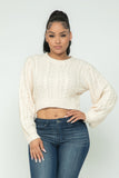 Cable Pullover Top