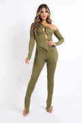Cutout ribbed set-Product Type | Naughty Smile Fashion