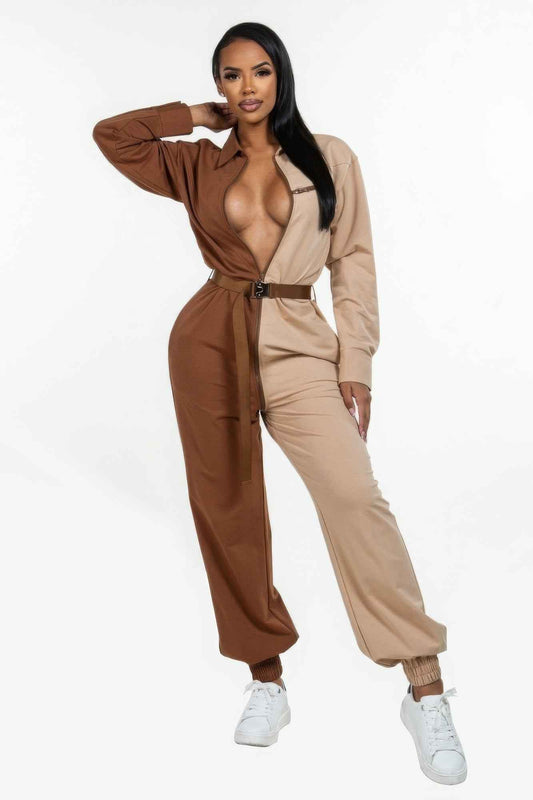 Sale - Long Sleeve Oversized Cozy Shirt Jumpsuit – On Sale Now
