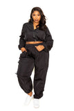 Active Zip Up Set With Cord Lock Detail