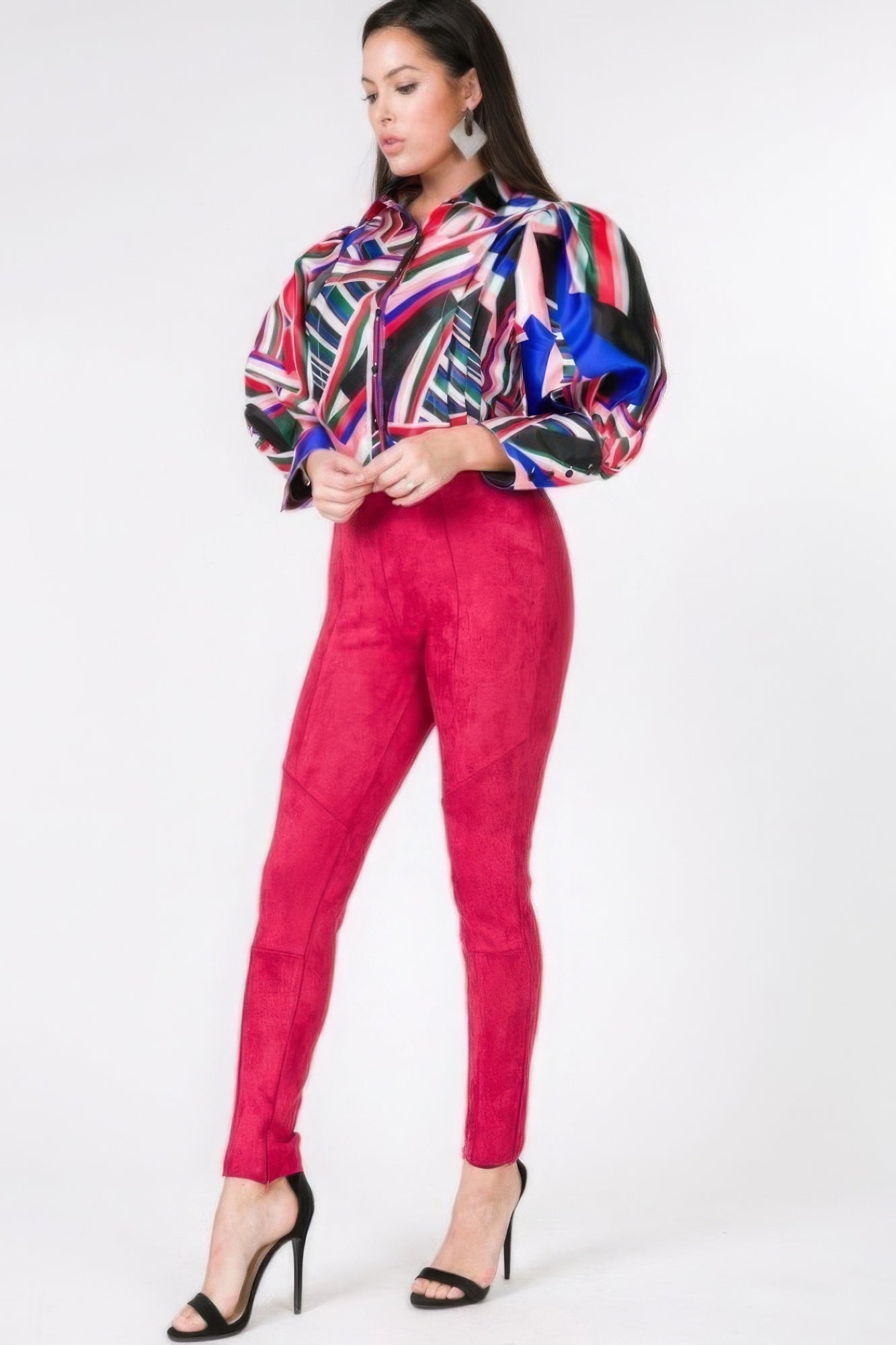 Faux Suede Skinny Pants-Product Type | Naughty Smile Fashion