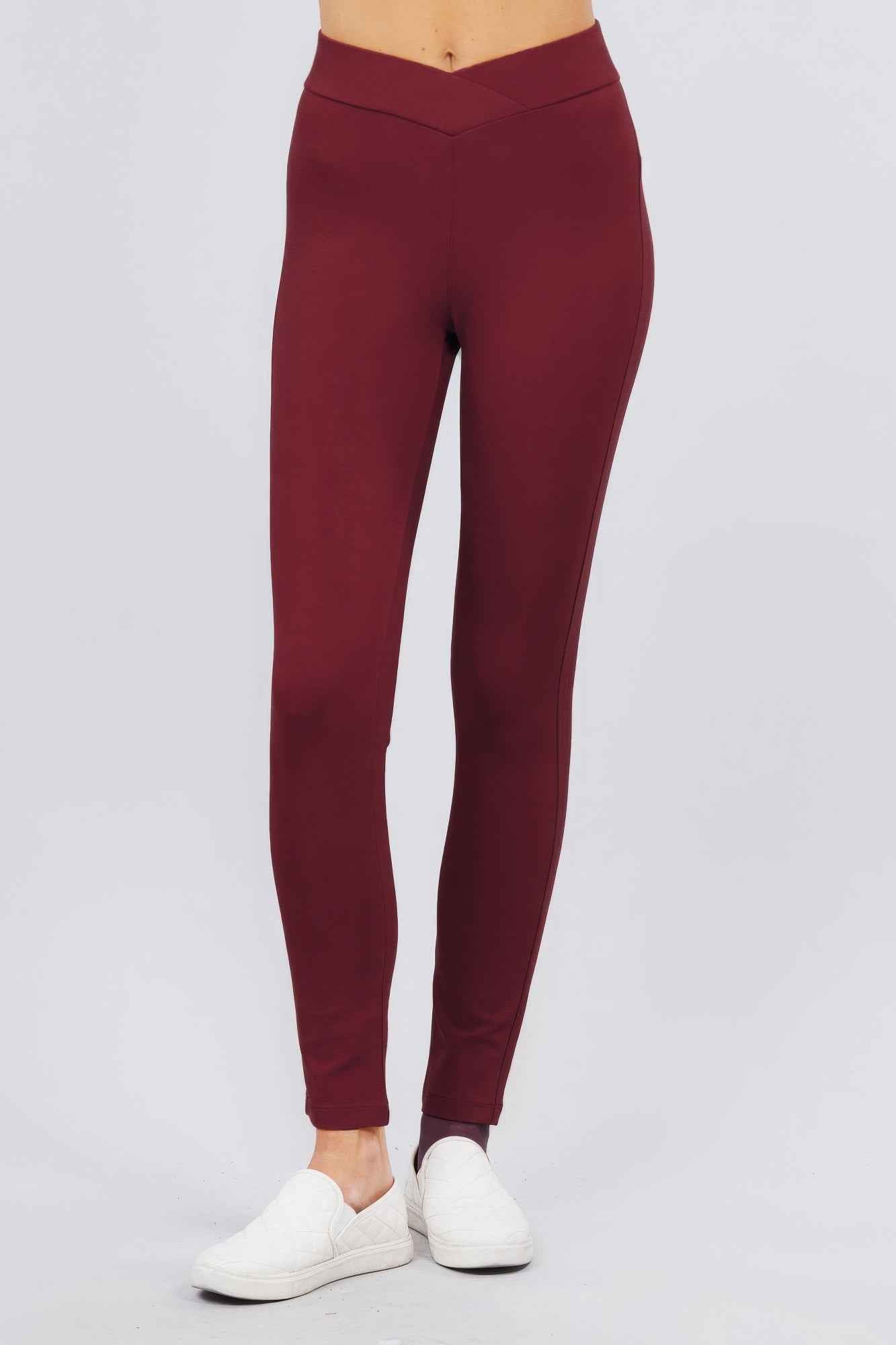 Mid-rise Ponte Pants – multicolor, fashion, women style