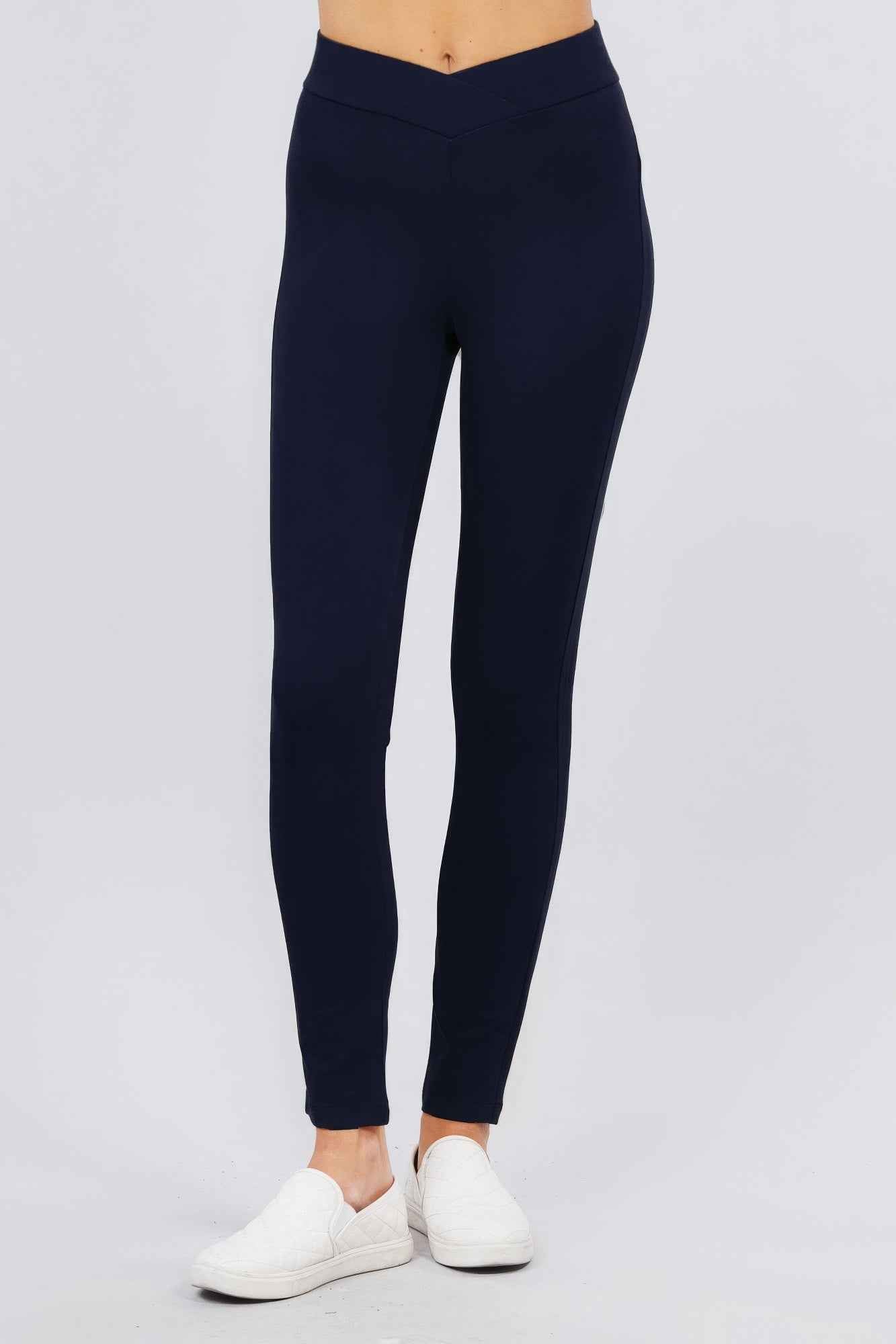 Mid-rise Ponte Pants – multicolor, fashion, women style