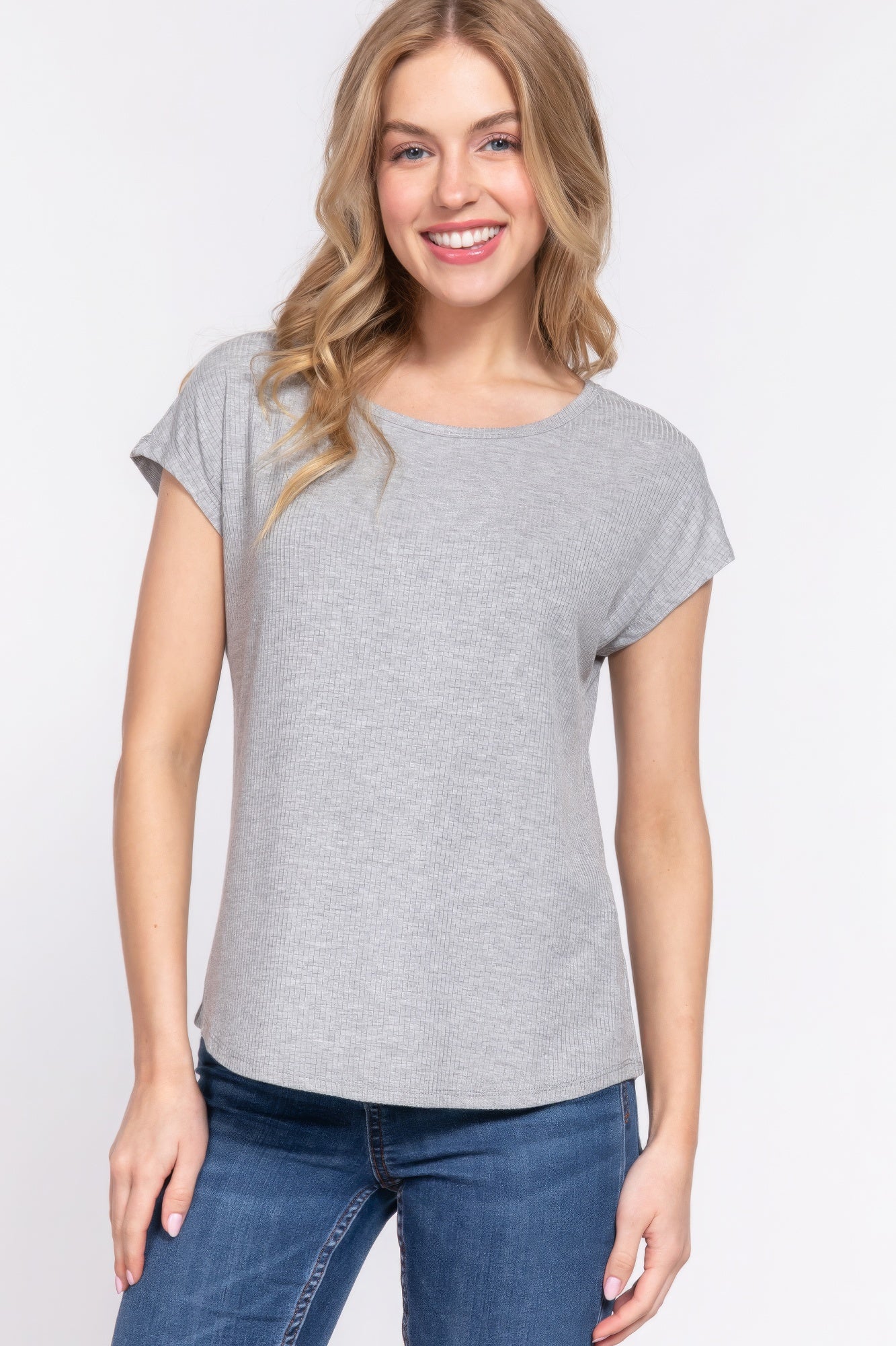 Sale - Short Dolman Slv Rib Knit Top – On Sale Now