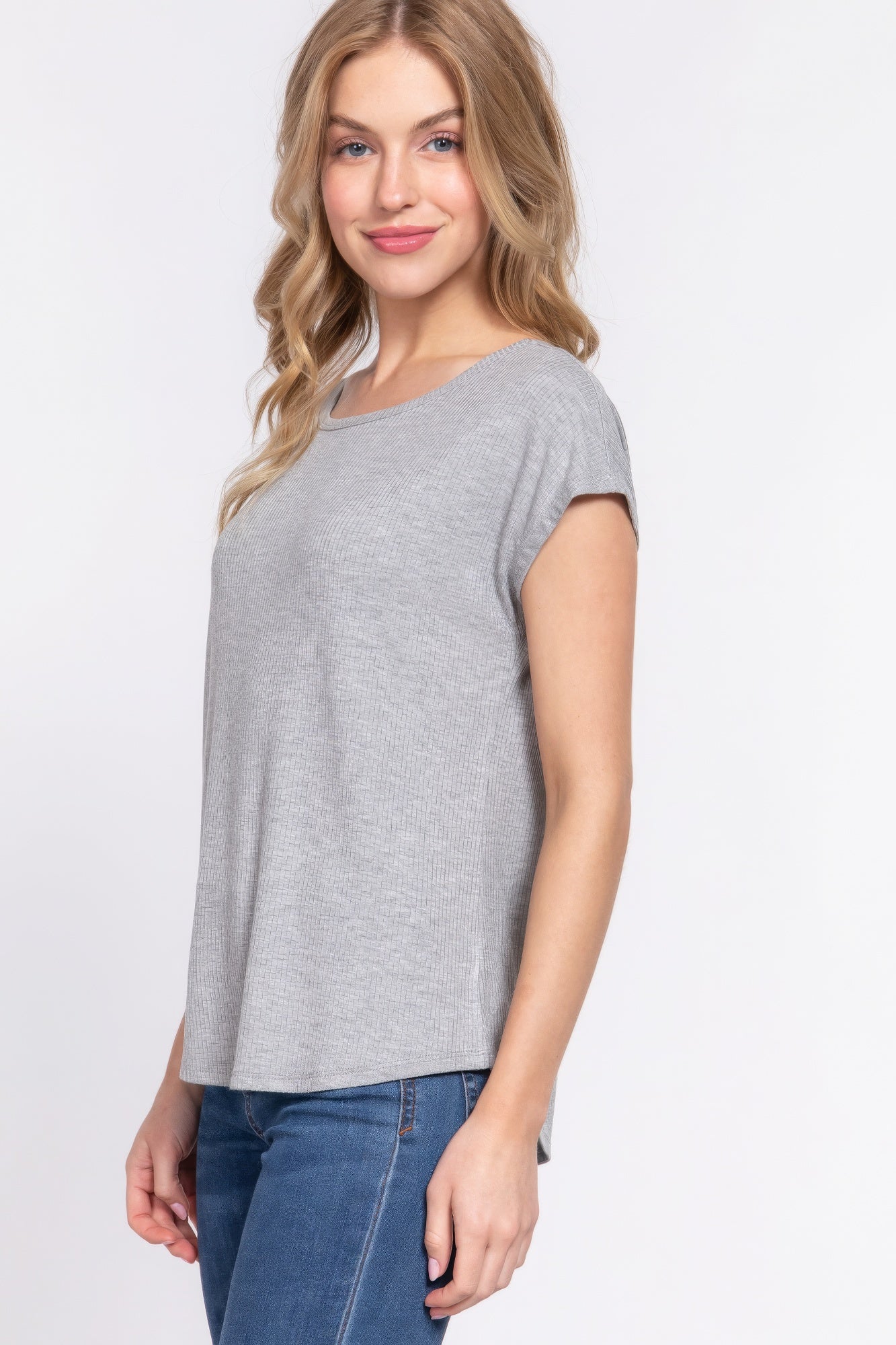 Short Dolman Slv Rib Knit Top-Product Type | Naughty Smile Fashion