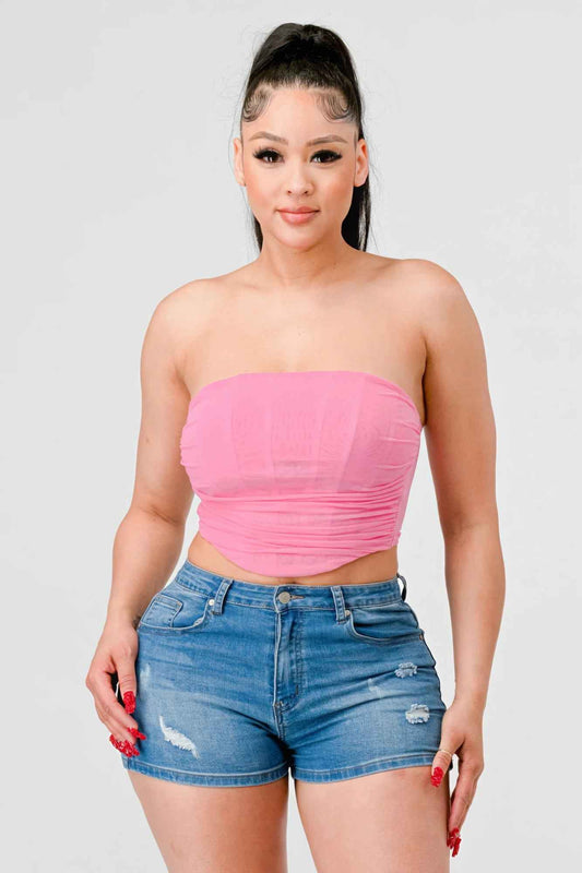 Sale - Luxe super stretch mesh layered corset bustier – On Sale Now