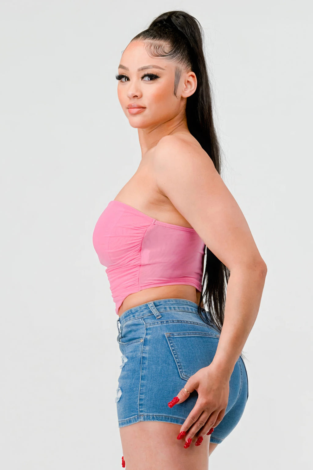 Luxe super stretch mesh layered corset bustier-Product Type | Naughty Smile Fashion