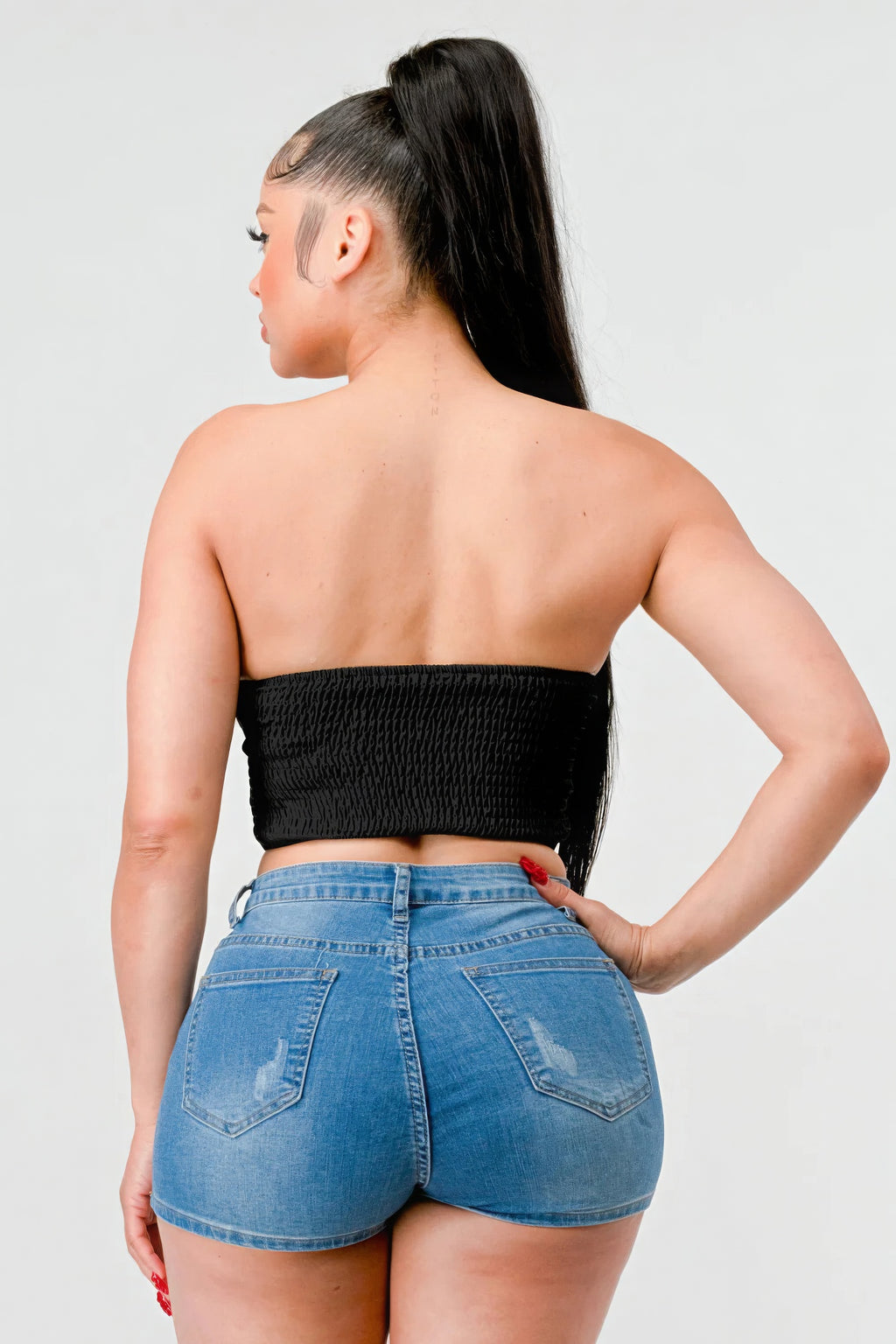 Luxe sweetheart ruffled drawstring lace bustier top-Product Type | Naughty Smile Fashion