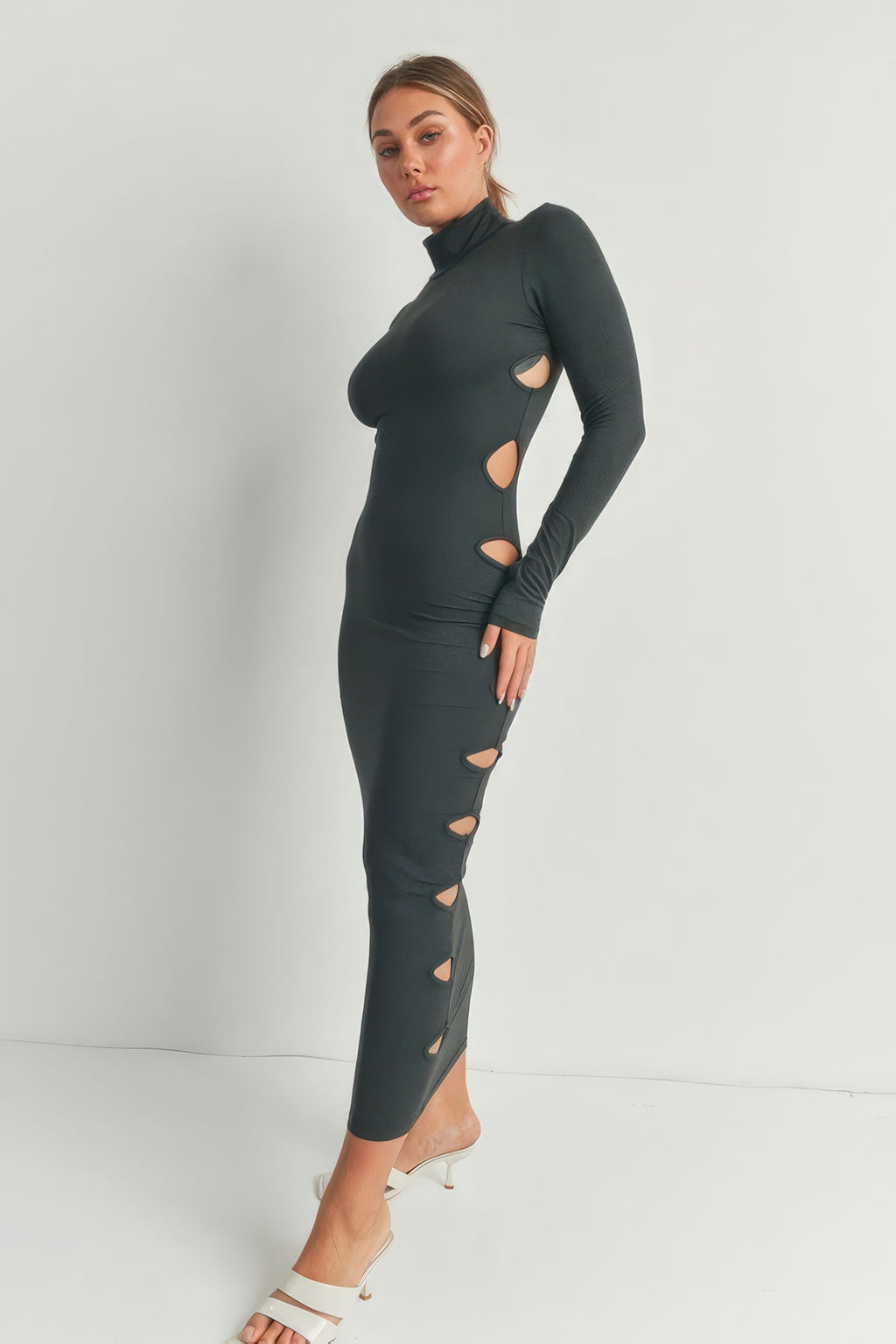 Cutout Detail Maxi Dress-Product Type | Naughty Smile Fashion