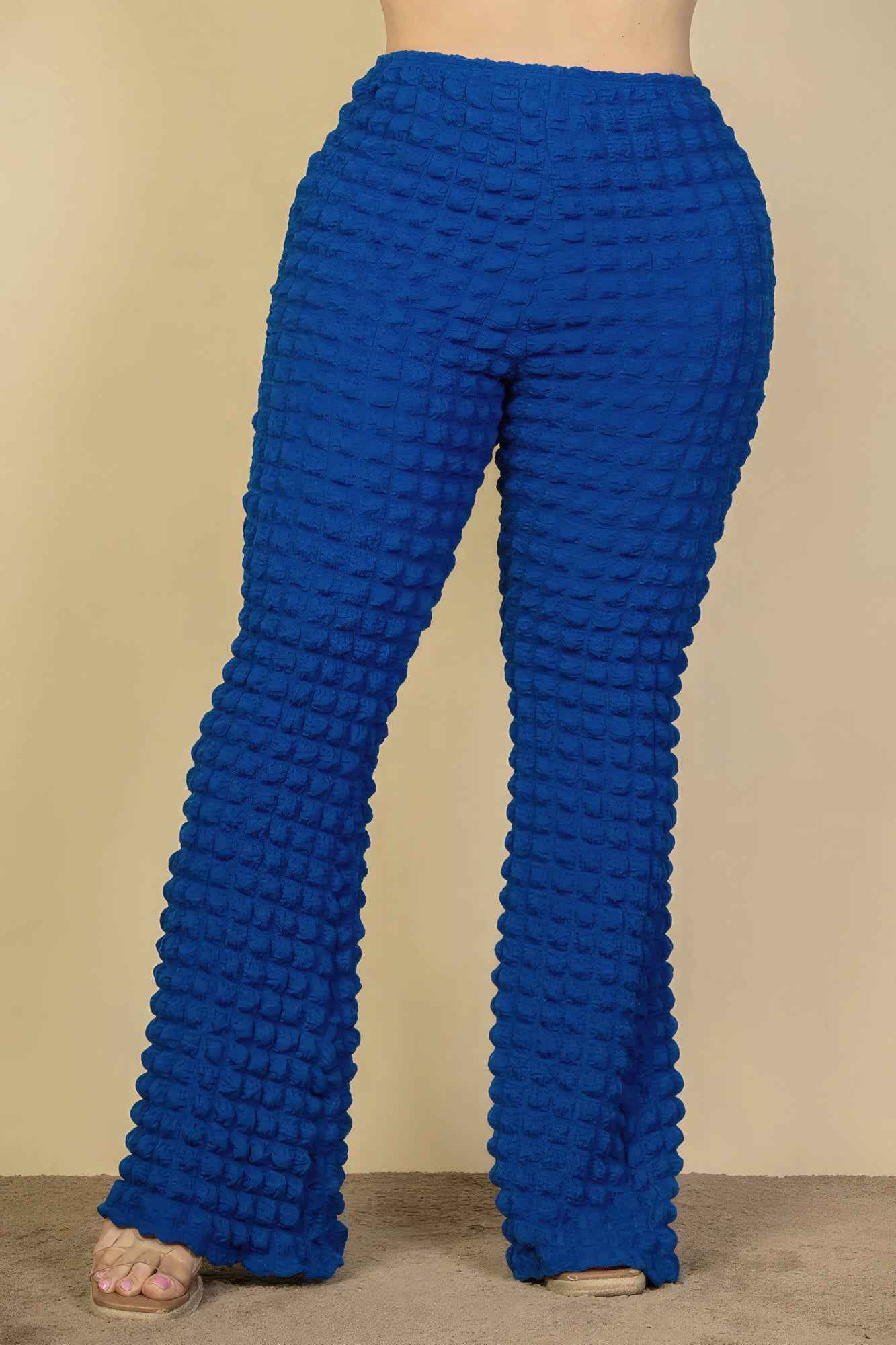 Plus Size Bubble Fabric Flare Pants – Stylish & Comfortable – men’s fashion, stylish and versatile