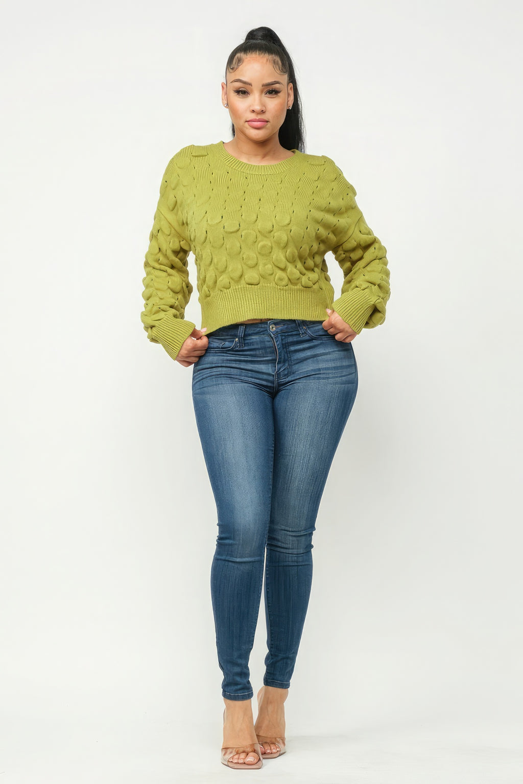 Checker Sweater Top-Product Type | Naughty Smile Fashion