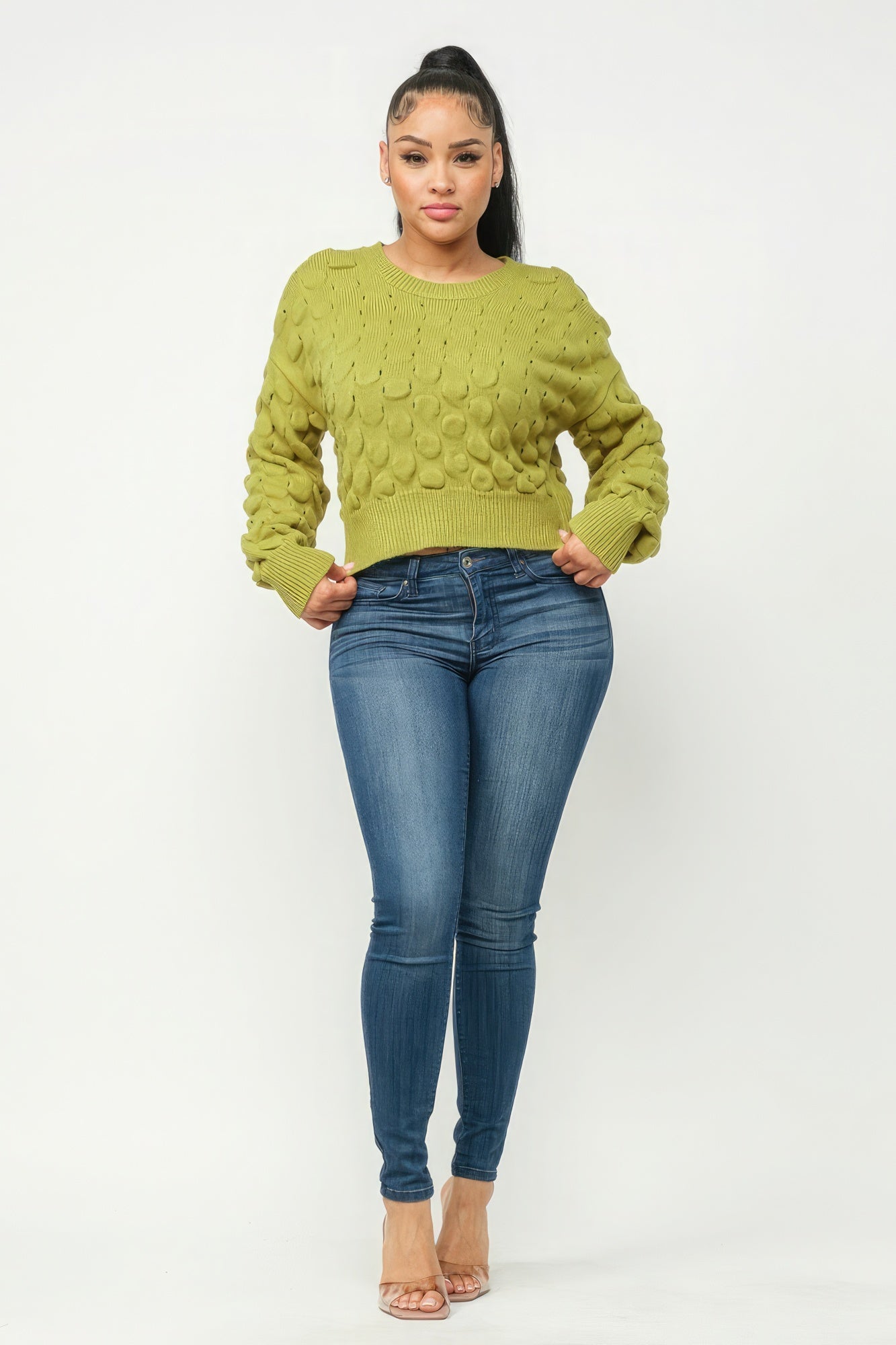 Checker Sweater Top-Product Type | Naughty Smile Fashion