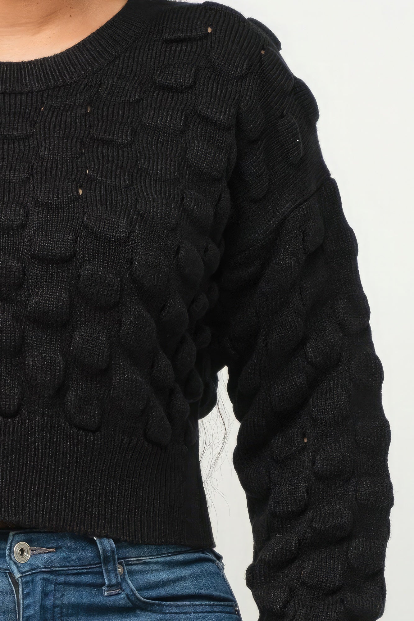 Checker Sweater Top-Product Type | Naughty Smile Fashion