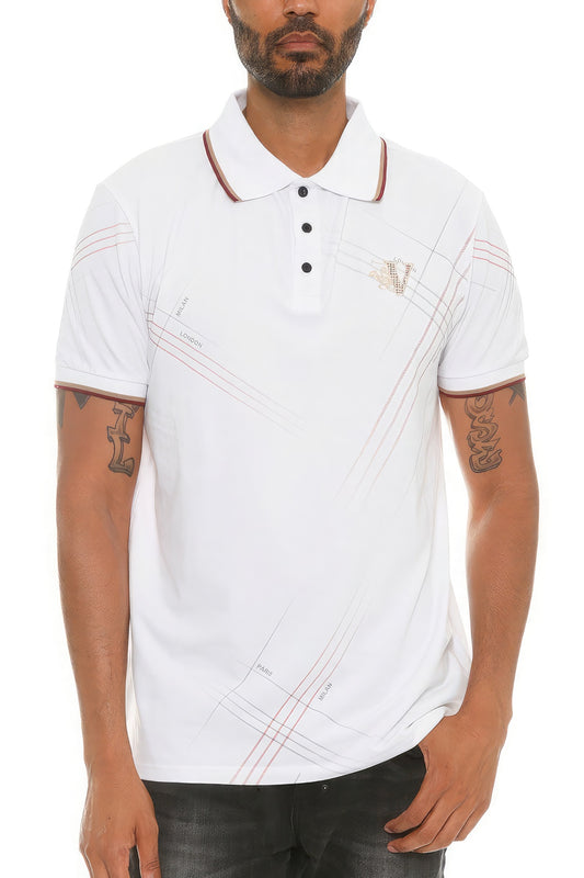 Introducing our Version Couture Polo Button Down Shirt—a men's short sleeve polo shirt that embodies Italian fashion at its finest. Elevate your style with this meticulously crafted piece featuring a button-down design, flat knit collar, and exquisite det – men’s fashion, stylish and versatile