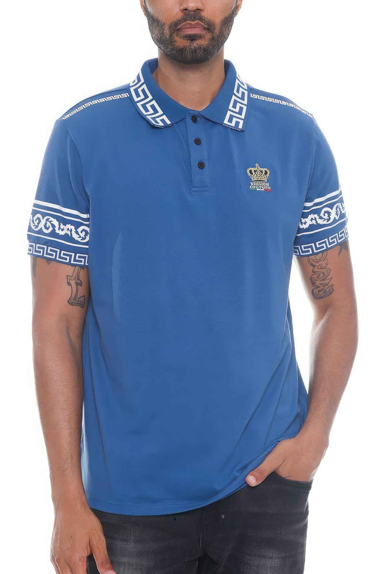 Version Couture Polo Button Down Shirt – men’s fashion, stylish and versatile