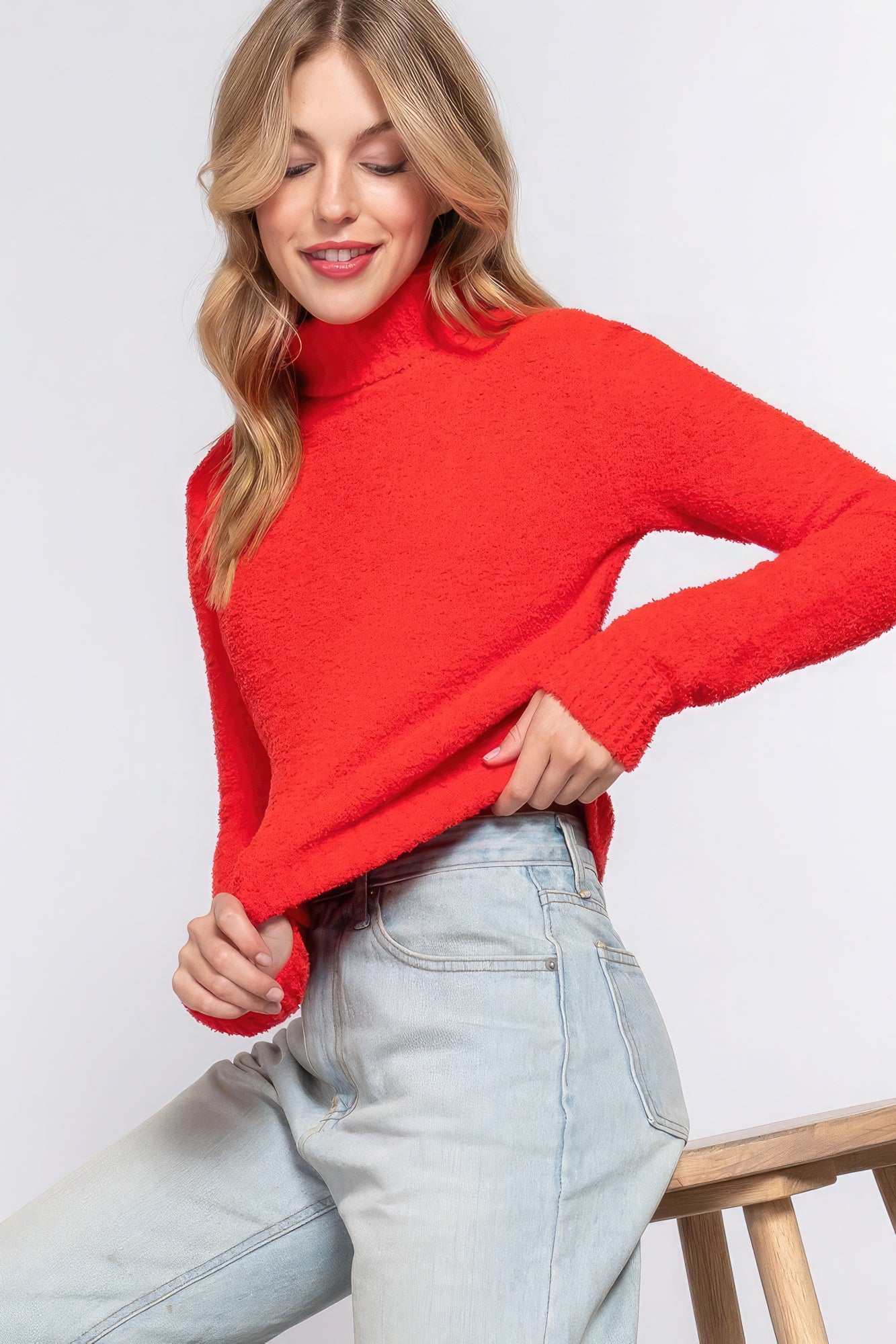 Turtleneck Sweater Top-Product Type | Naughty Smile Fashion