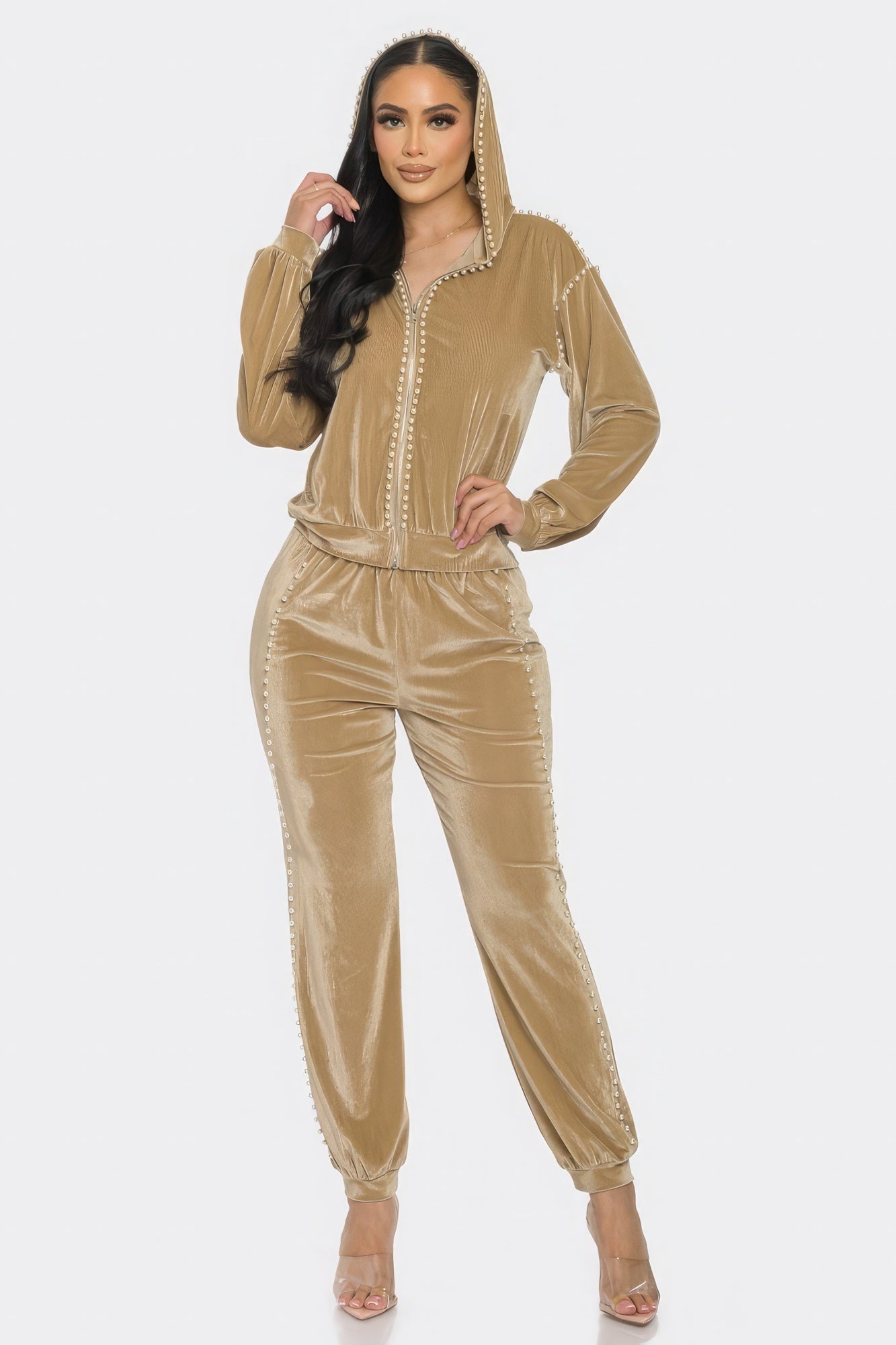 Jogger With Pearls Set-Product Type | Naughty Smile Fashion