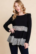 Solid Tiered Fashion Top-Product Type | Naughty Smile Fashion