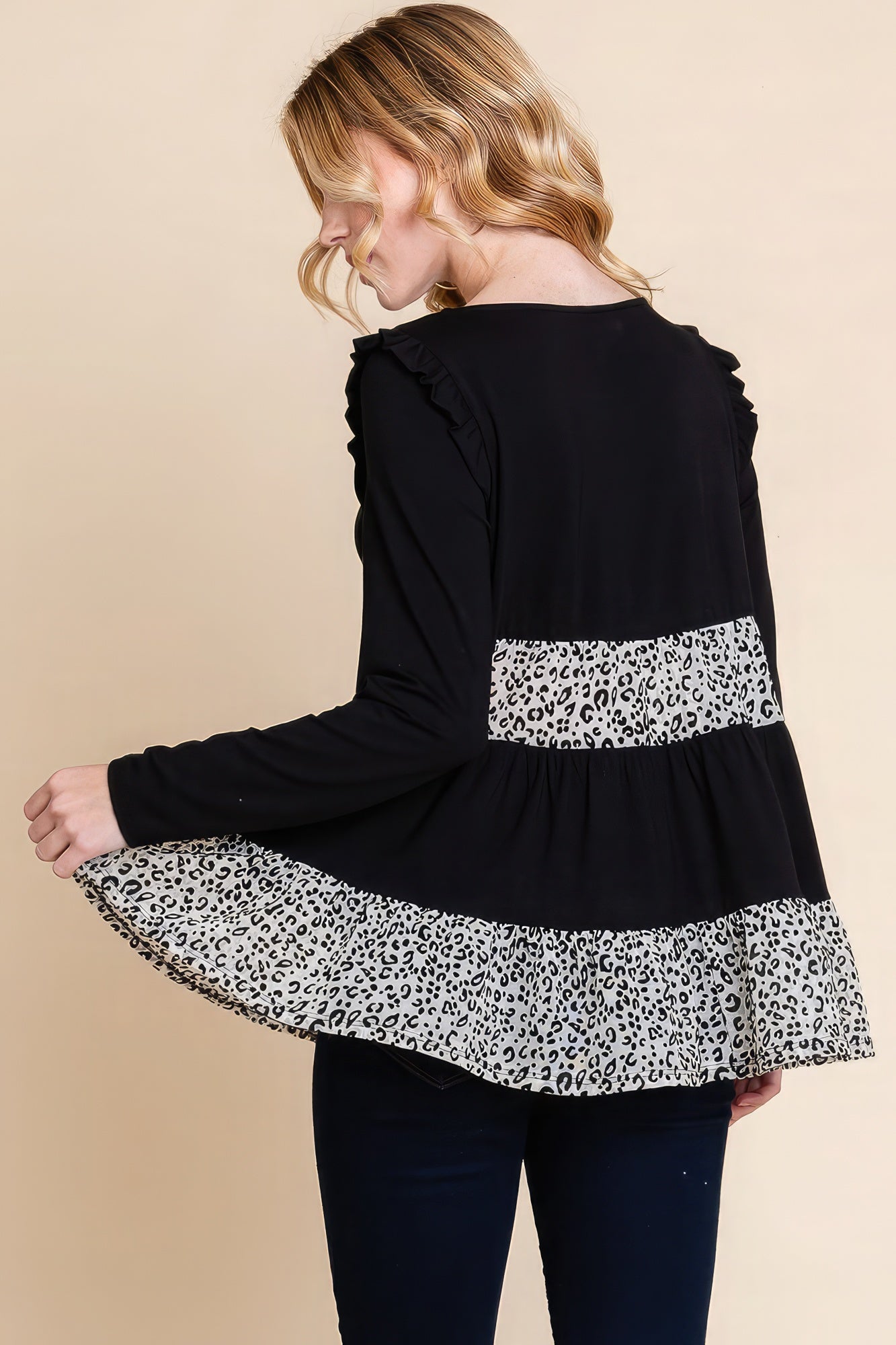 Solid Tiered Fashion Top-Product Type | Naughty Smile Fashion