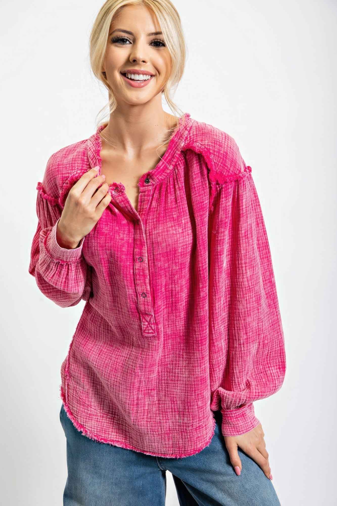 Sale - Washed Cotton Gauze Tunic – On Sale Now