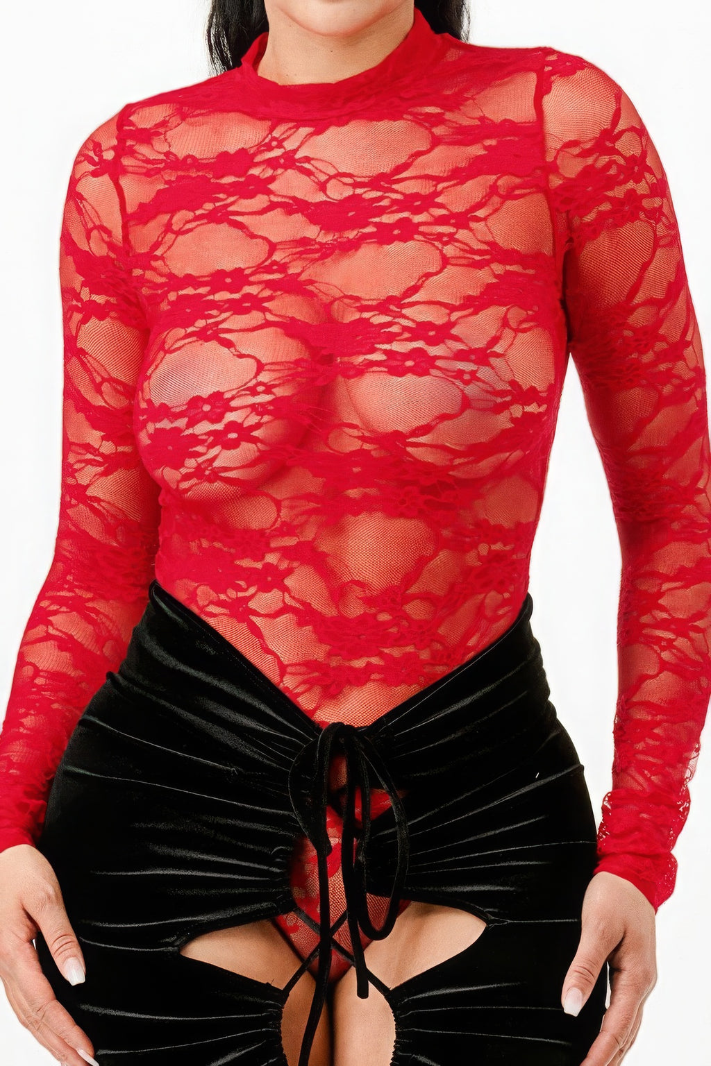 Lace Bodysuit & Mermaid Skirt-Product Type | Naughty Smile Fashion