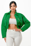 Shiny Puffer Bomber Jacket