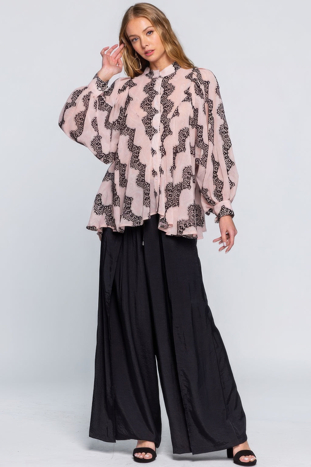 See Through Shirt With Lace Detail-Product Type | Naughty Smile Fashion