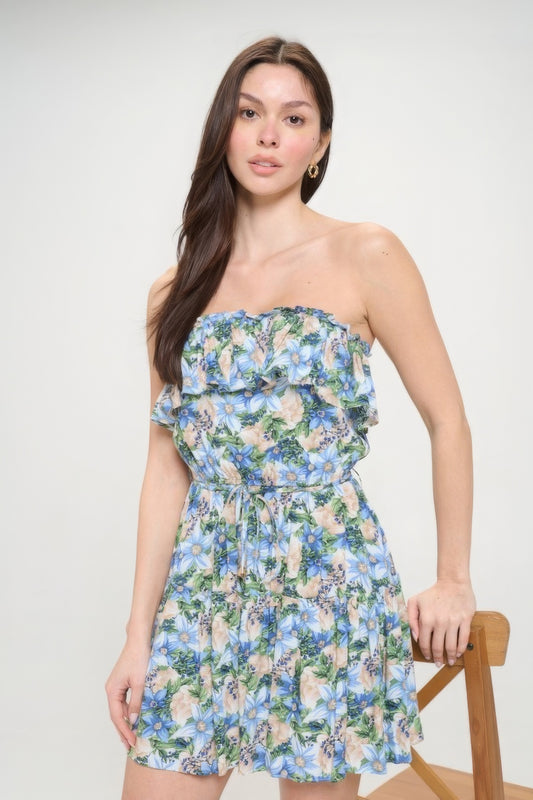 Sale - Berry Flower Ruffle Dress Mini Top Dress – On Sale Now
