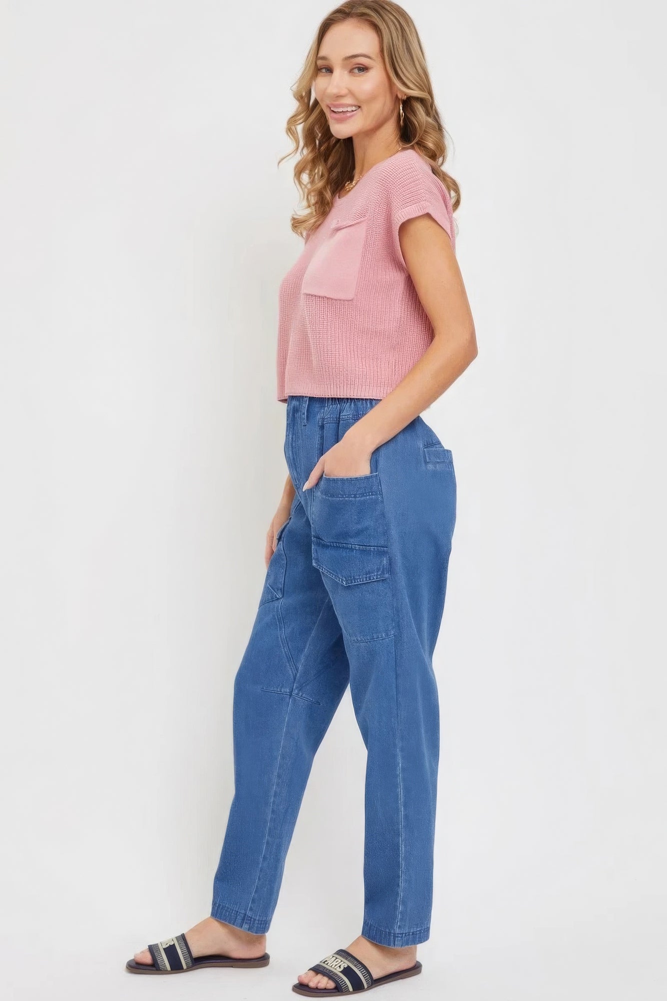 Denim Jogger Pants-Product Type | Naughty Smile Fashion